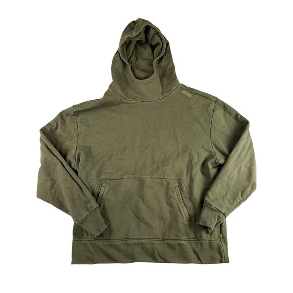 Oakley Custom Fit Pullover Hoodie Mens Large Olive Green Heavy Weight - Picture 1 of 9